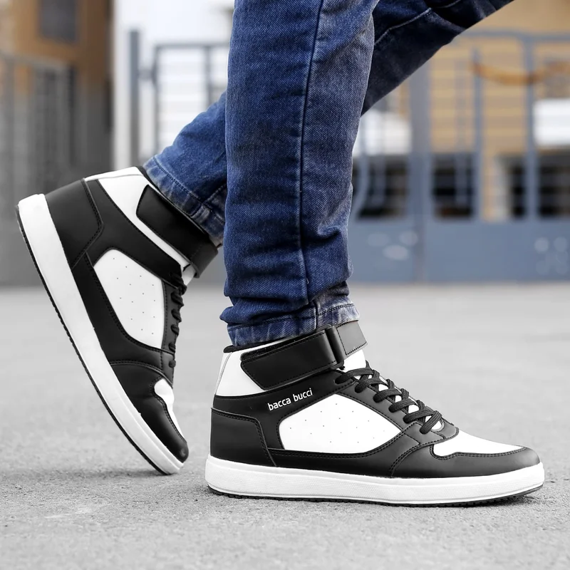 Bacca Bucci  TIGER Comfy Mid Top Chunky Streetwear Sneakers for Men | Best Price UAE